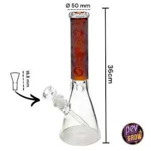 Bong Cristal Ice Egypt Ed. Limited 36 cm Ø50mm