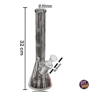 Bong Cristal Ice Leaves Edizione Limitata 32 Cm