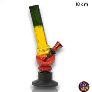 Bong in plastica Rasta Bubble 18 cm