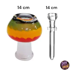 Rasta Bong Dome + attacco per chiodo da 14 mm