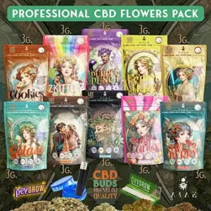 Confezione professionale di fiori di CBD