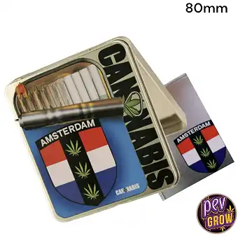 Portasigarette in metallo Amsterdam Cannabis