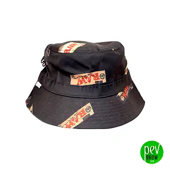 Cappello da pescatore grezzo nero